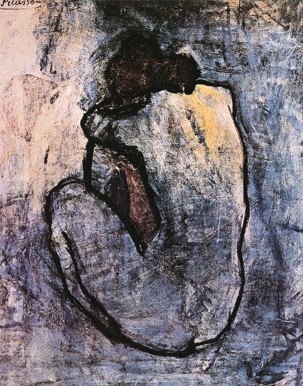 Pablo Picasso Classical Oil Painting Blue Nude - Click Image to Close